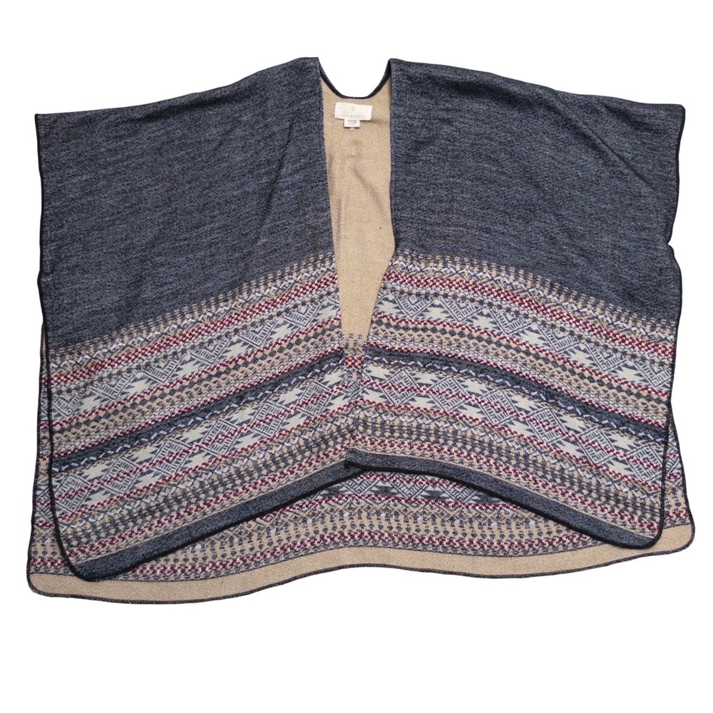Quagga‎ Greenlabel Poncho Womens OSFM Multicolor Boho Cape